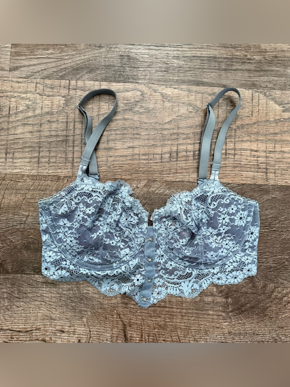 Victoria’s Secret Dream Angels Blue Push Up Bra Without Padding Full Lace 32DD